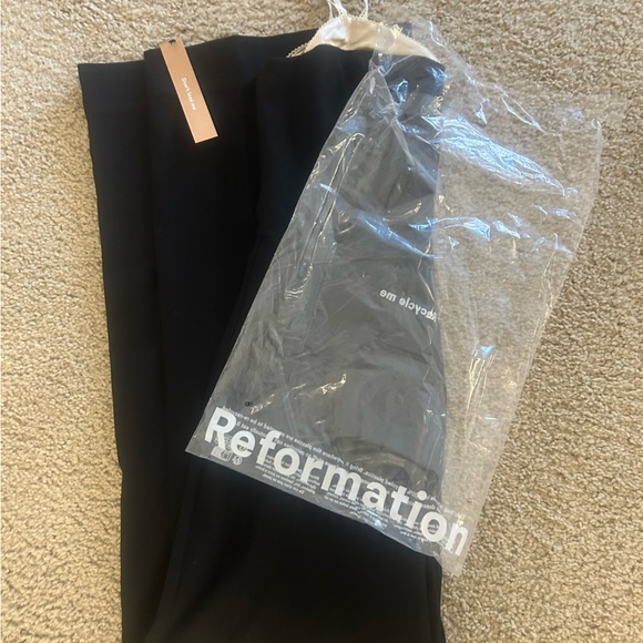 NEW Reformation Melanie Jumpsuit Black and White size 6 - Picture 9 of 9